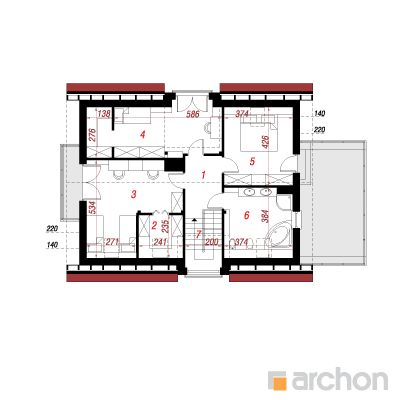  Maja amarüllides 2 2. korruse plaan